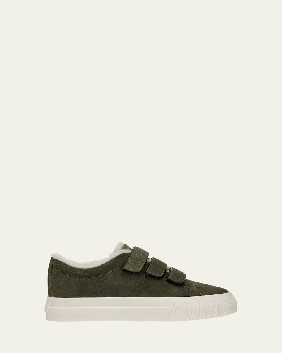 Suede Shearling Grip-Trio Sneakers